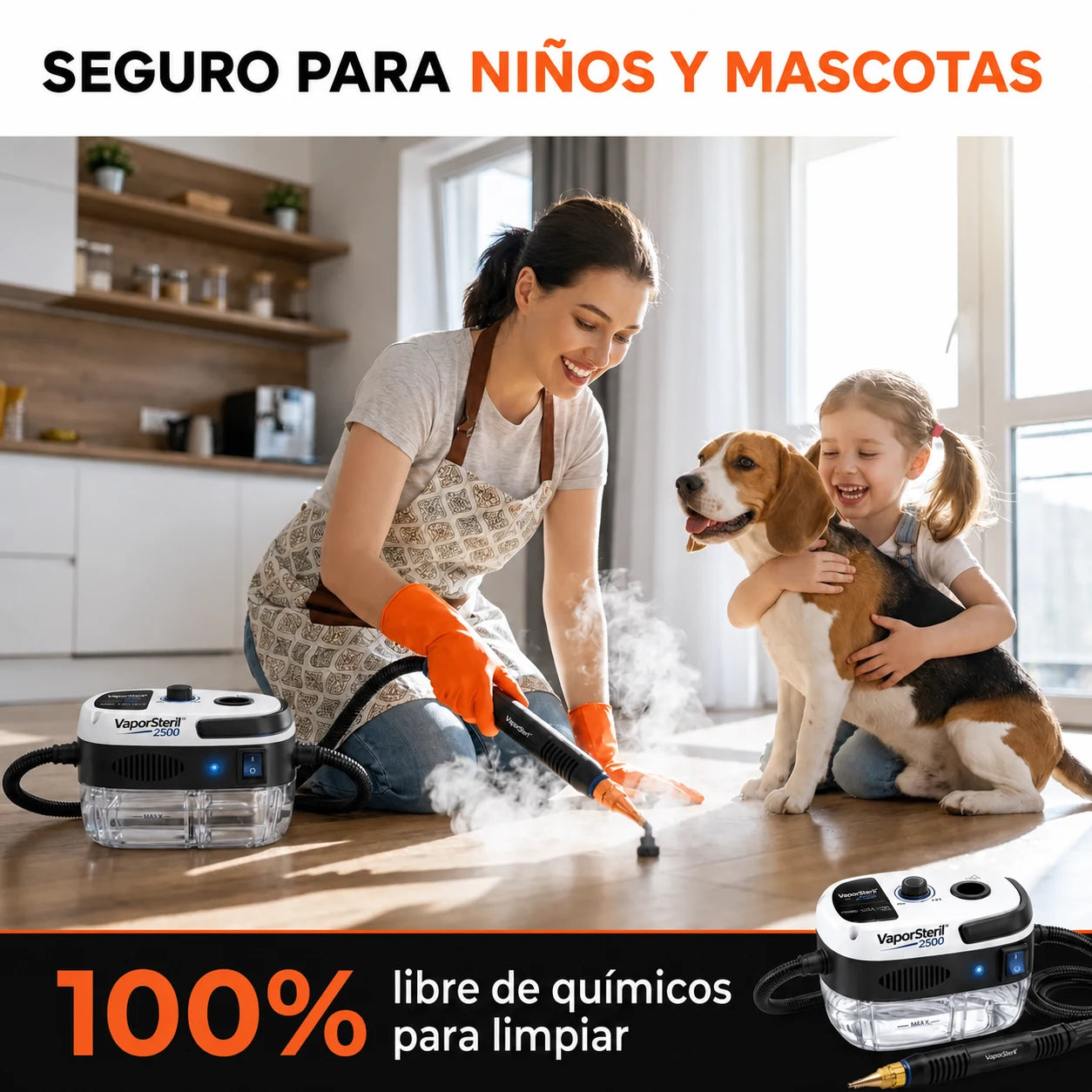 Limpiador Vapor Eléctrico PRESURIZADO
